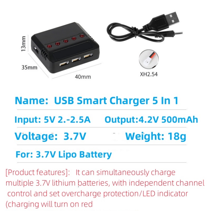 Syma X5HW X5HC X5C X5SW 3.7V 5 - огляд і ціна Drone Battery Balance Charger