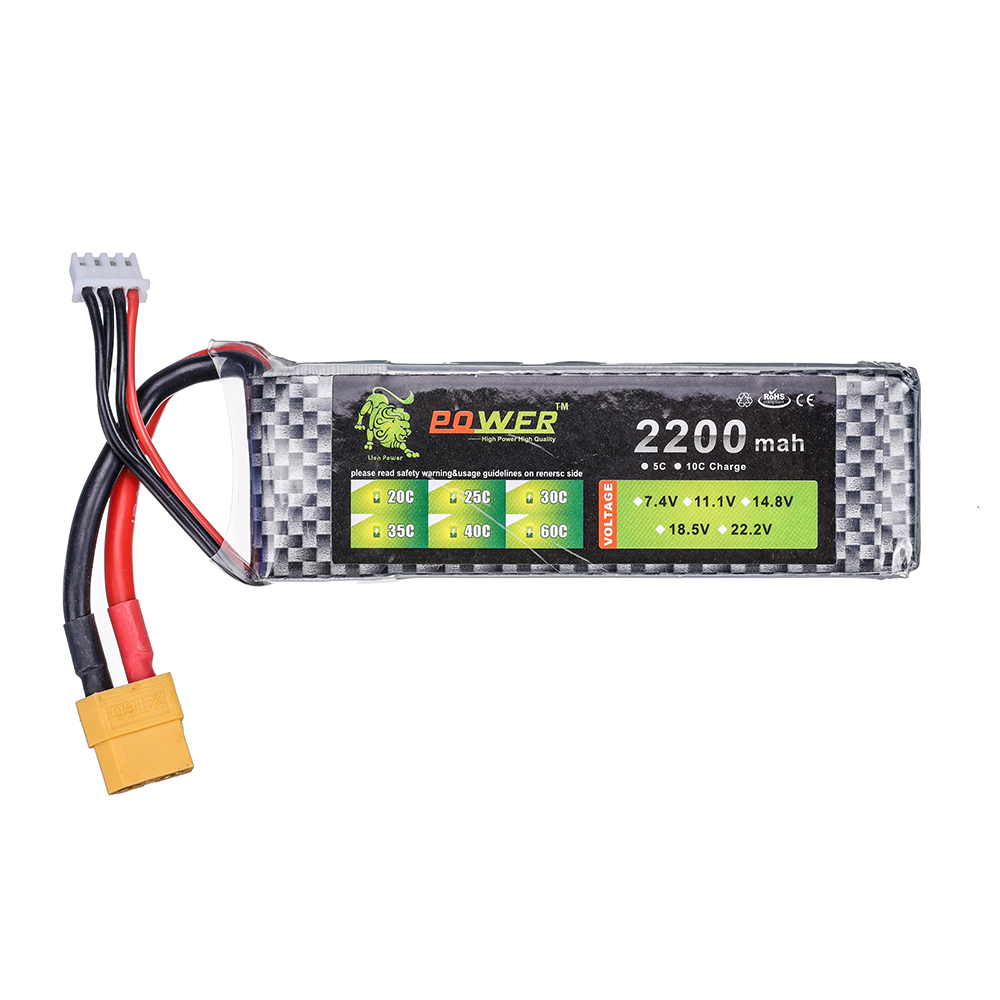 3S 11.1V 35C Lipo Battery 2200 - огляд і ціна Drone Battery 3S