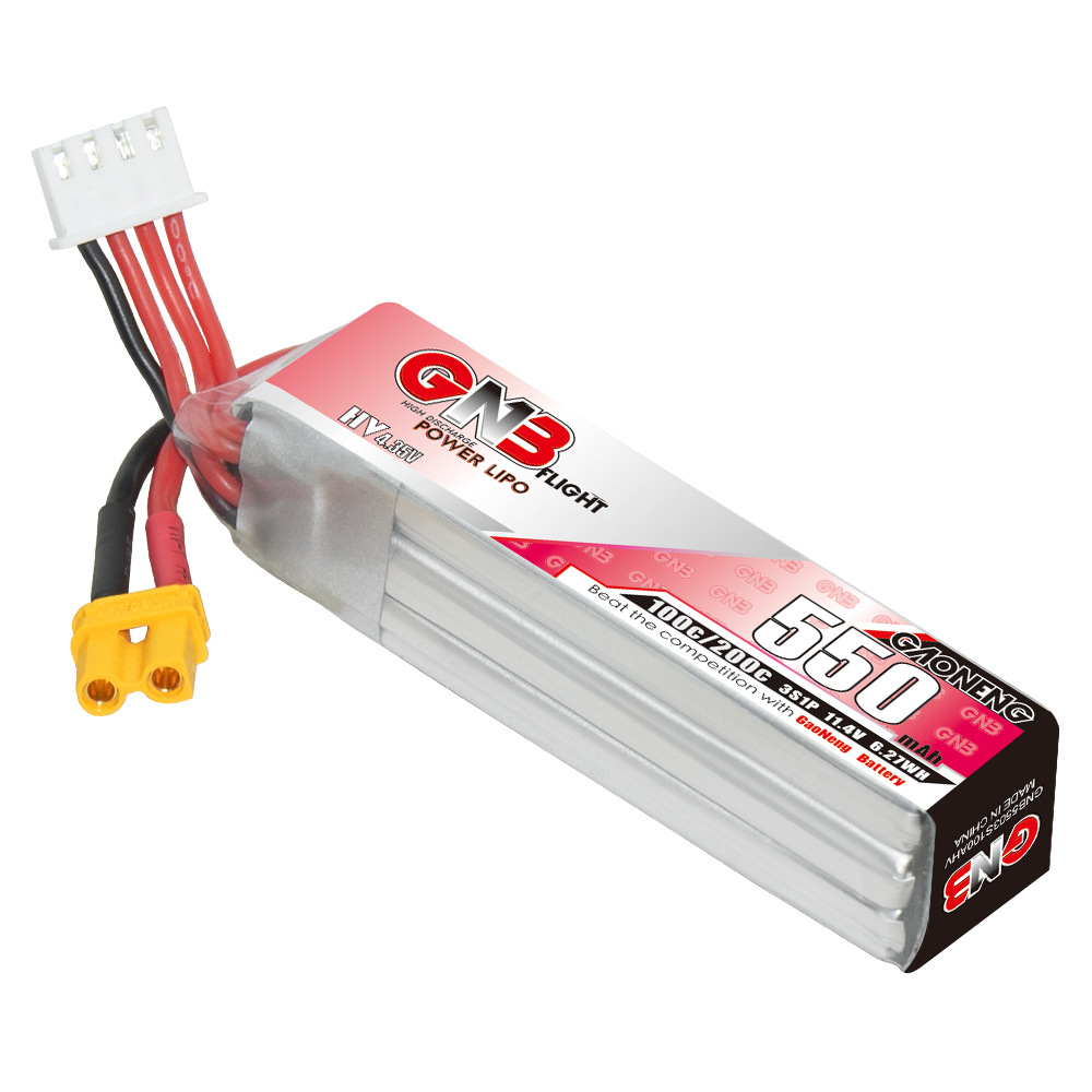 GNB HV 11.4V 550mAh 100C/200C  - огляд і ціна Drone Battery 3S