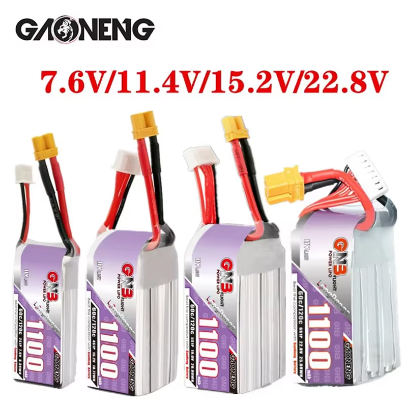GNB 1100mAh 2S 3S 4S 6S 60C/12 - огляд і ціна Drone Battery 3S